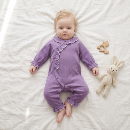 Lilo Seamless Cotton Romper - Violet