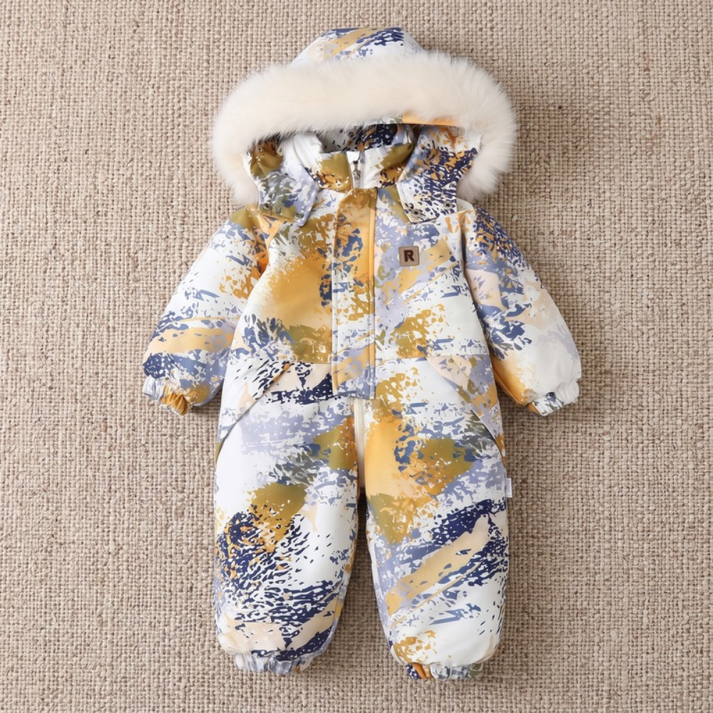 Lilo Lightweight Hooded Snowsuit - Yellow Camo