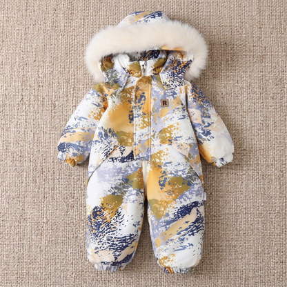 Lilo Lightweight Hooded Snowsuit - Yellow Camo