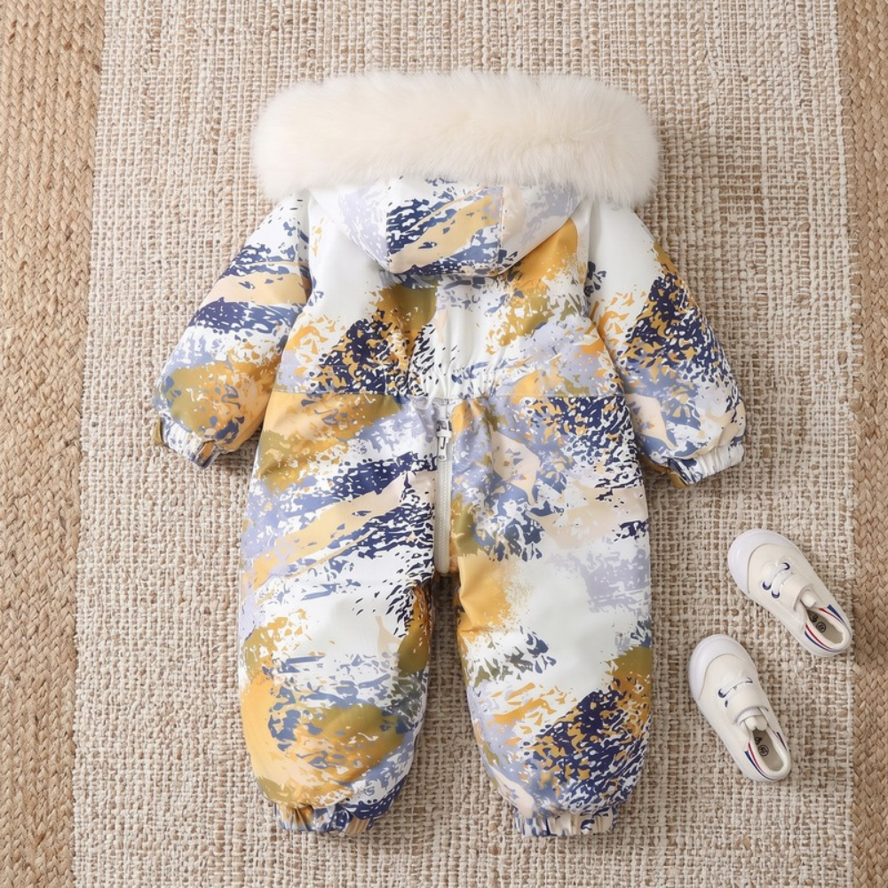 Lilo Lightweight Hooded Snowsuit - Yellow Camo
