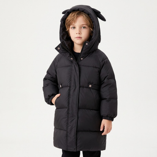 Lilo Lightweight Duck Down Puffer Jacket - Black