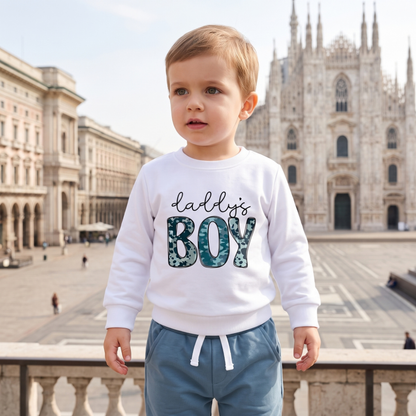 Lilo Letter Sleeve Sweatshirt Set - Blue Grey