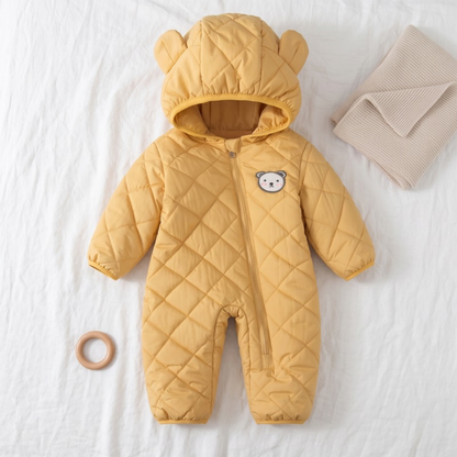 Lilo Bear Ear Padded Snowsuit - Mustard
