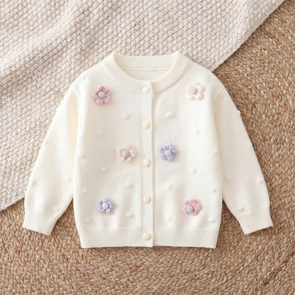 Lilo Lace Knit Cardigan - Pink