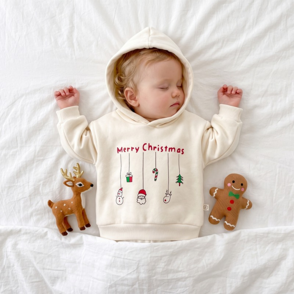 Lilo Fleece Lined Hooded Romper - Apricot Romper