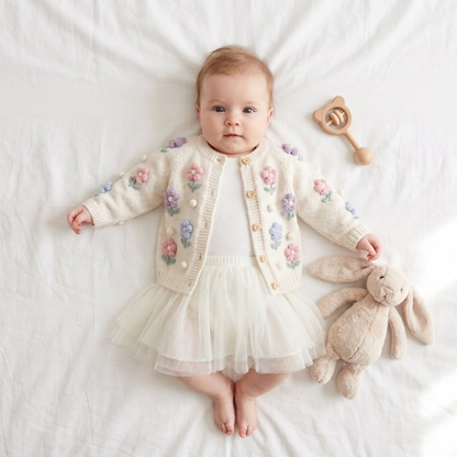 Lilo Lace Knit Cardigan - Cream