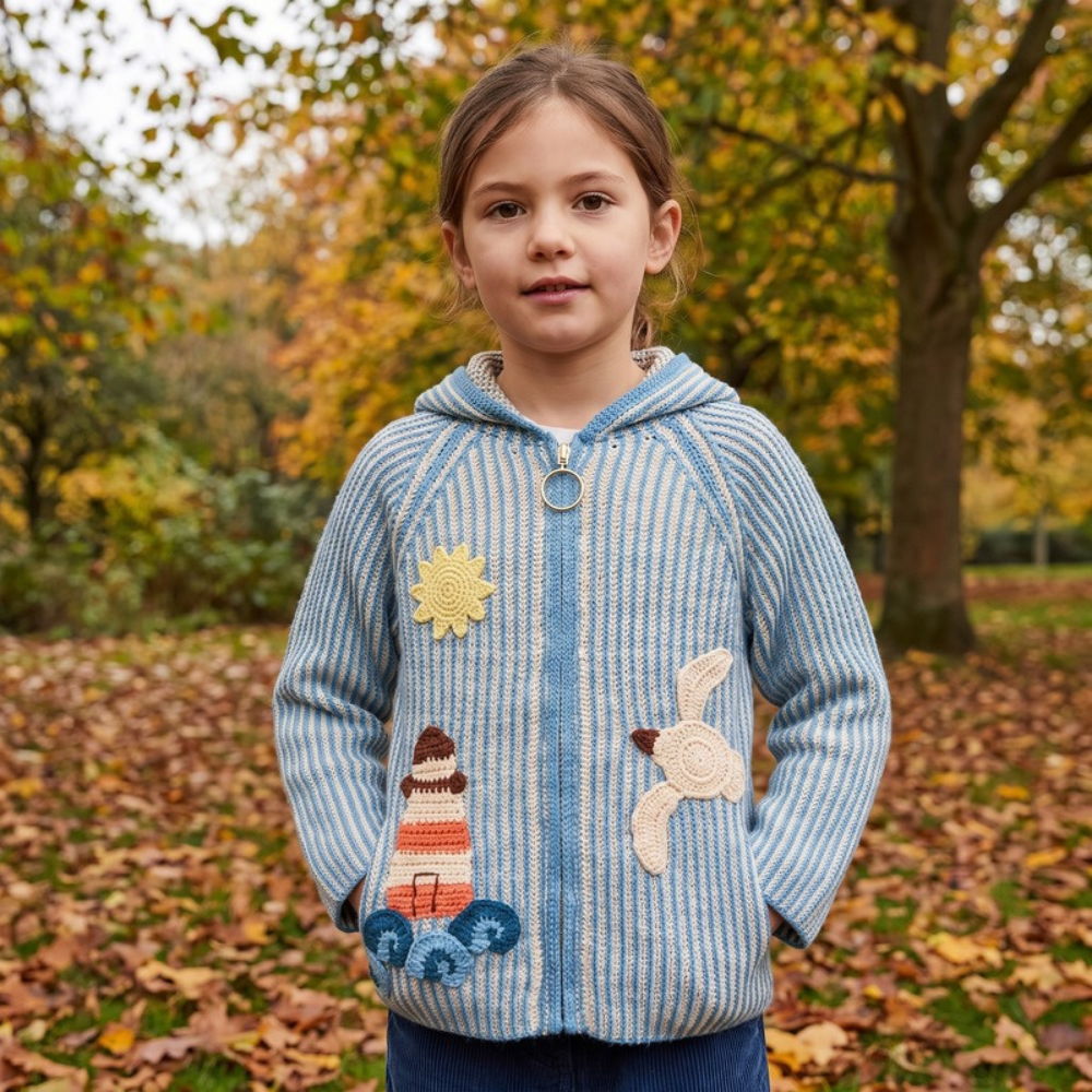 Lilo Ocean Kids Knit Cardigan - Blue