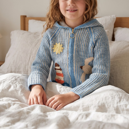 Lilo Ocean Kids Knit Cardigan - Blue