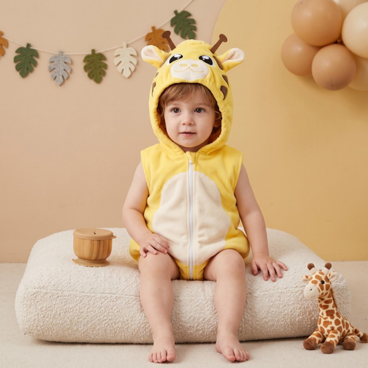 Lilo Flannel Animal Hooded Vest
