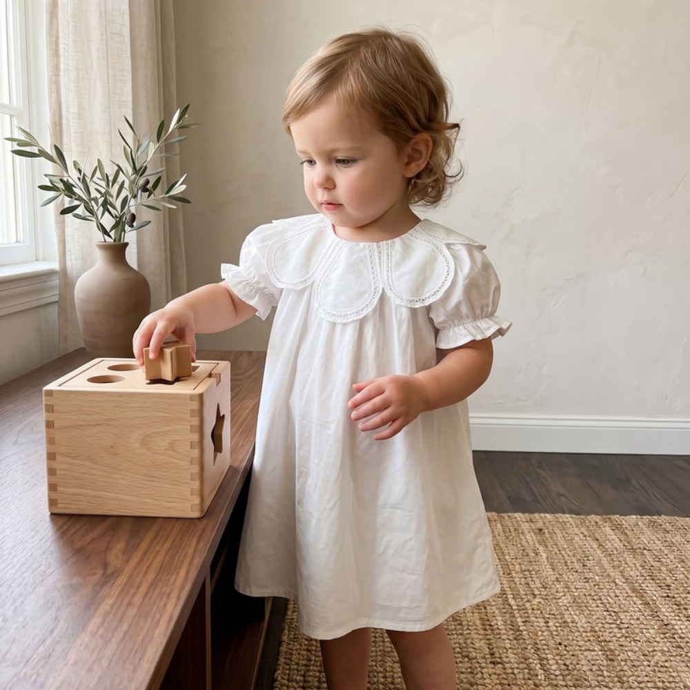 Lilo Wrap Princess Dress - White