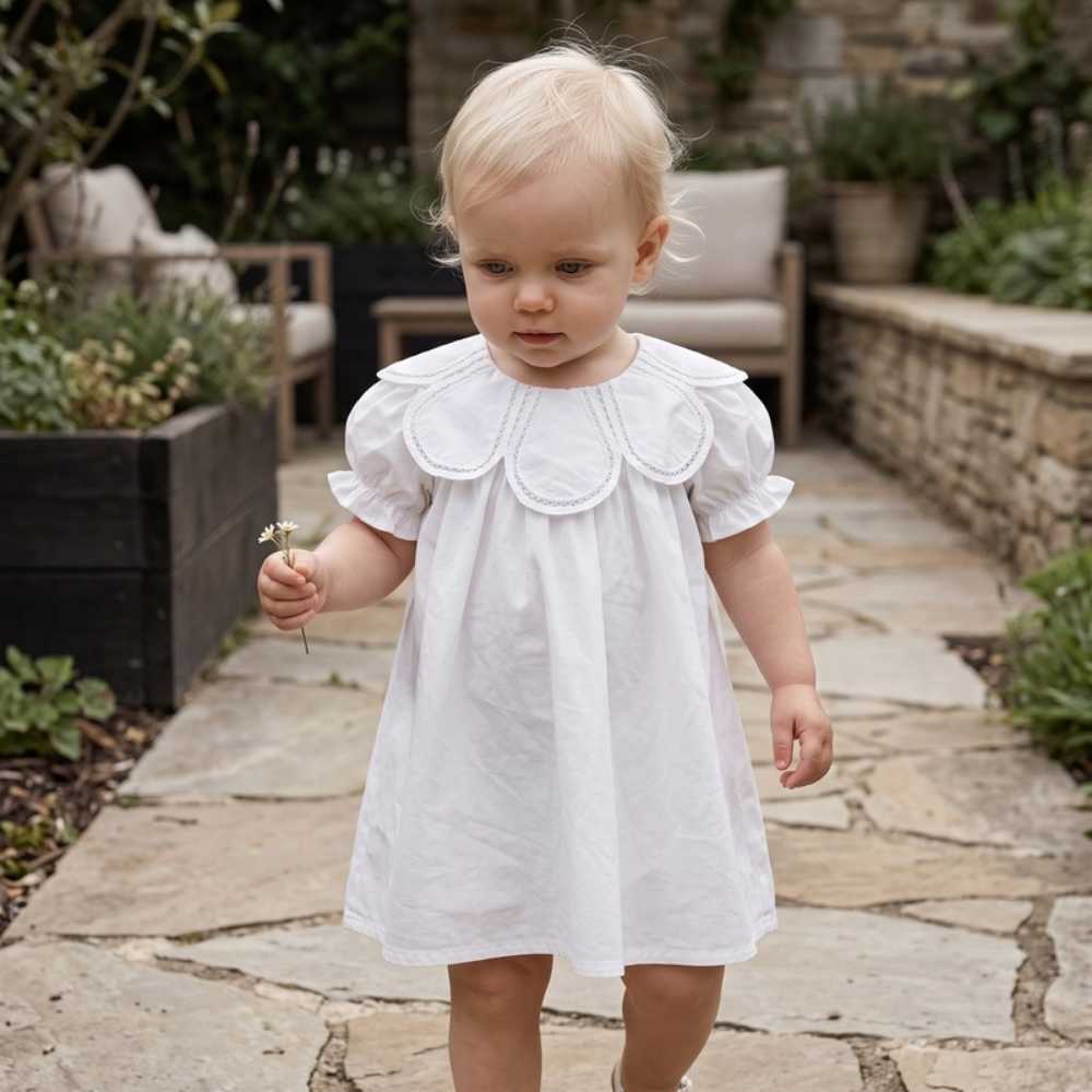 Lilo Wrap Princess Dress - White