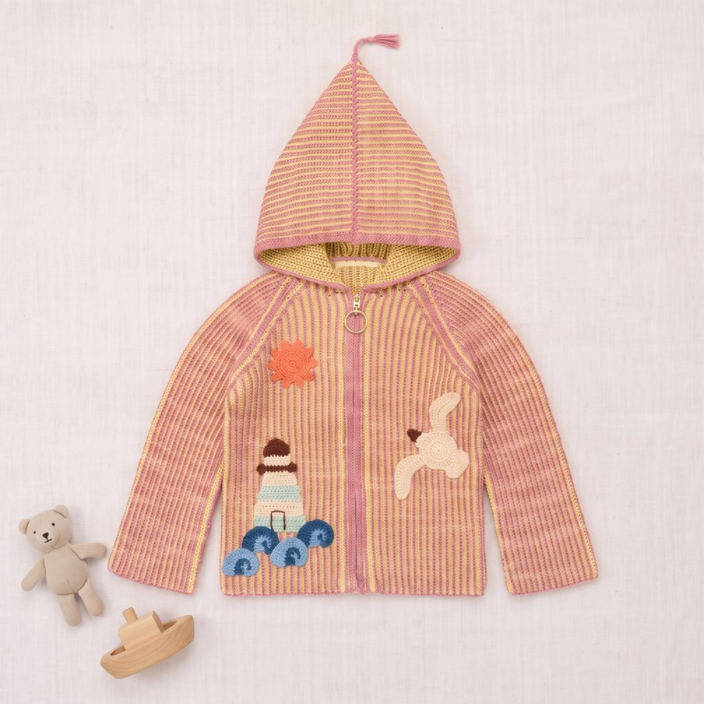 Lilo Ocean Kids Knit Cardigan - Pink