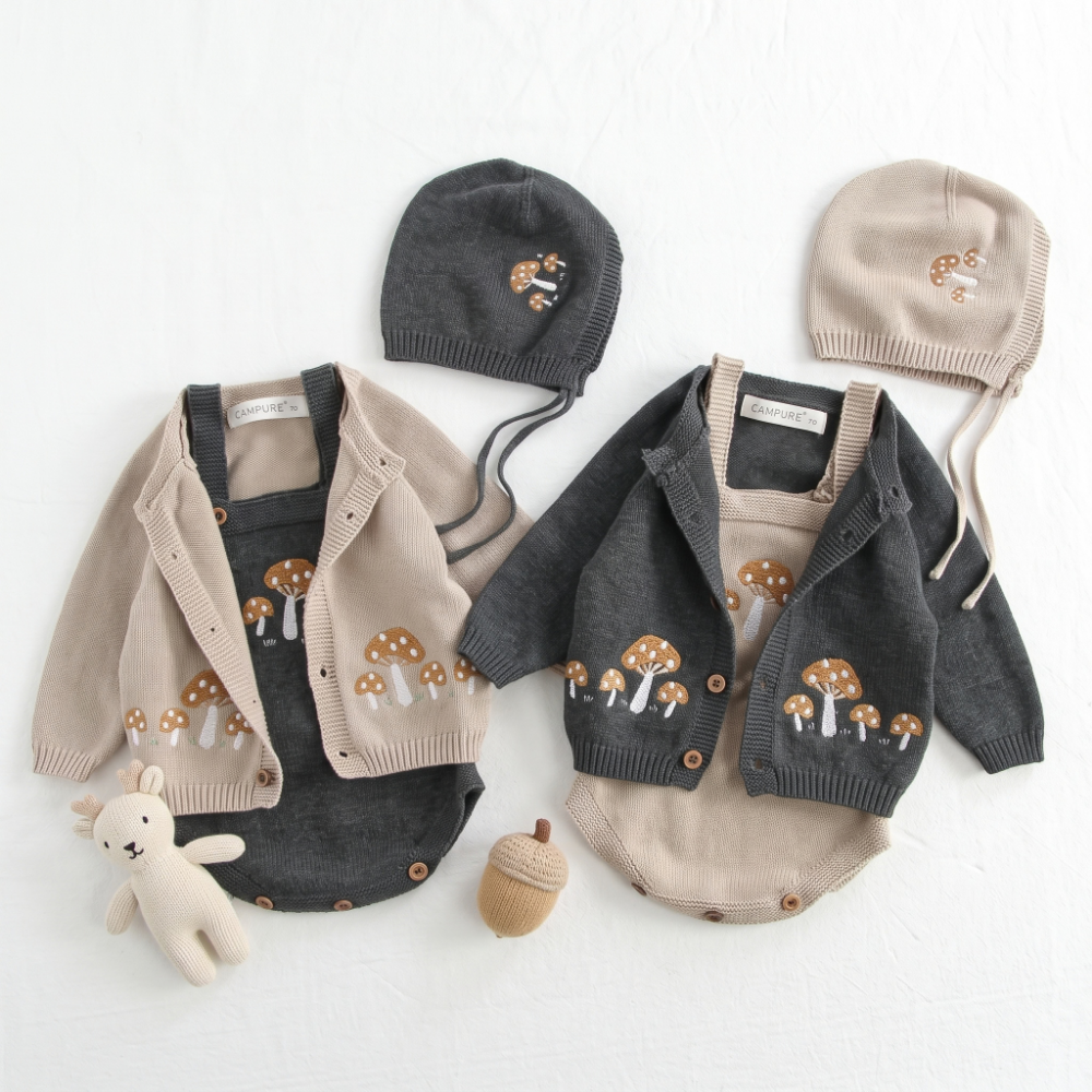 Lilo Knit Strap Baby Romper
