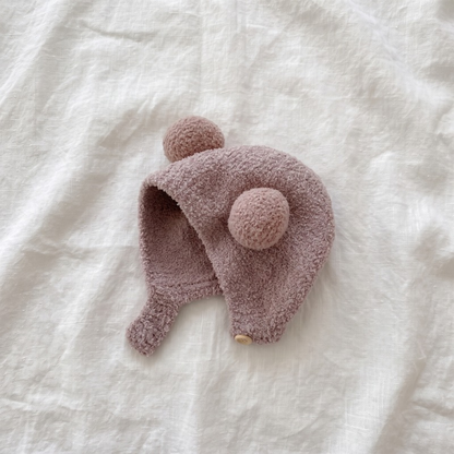 Lilo Pom Pom Beanie - Dusty Mauve
