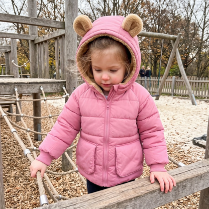 Lilo Fleece Lined Hooded Jacket - Pink