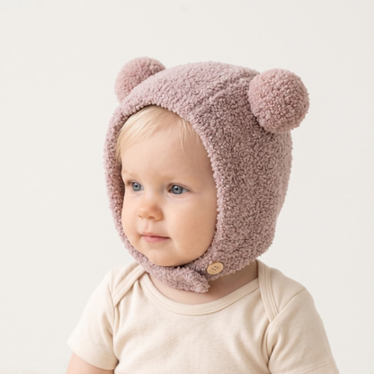 Lilo Pom Pom Beanie - Dusty Mauve