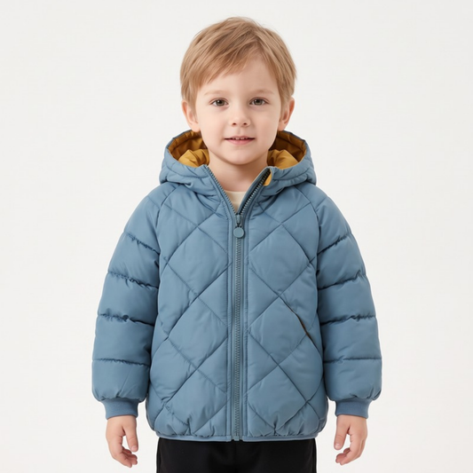 Lilo Fleece Lined Winter Jacket - Blue