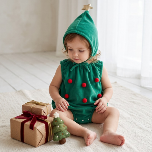 Lilo Hooded Sleeveless Festive Romper
