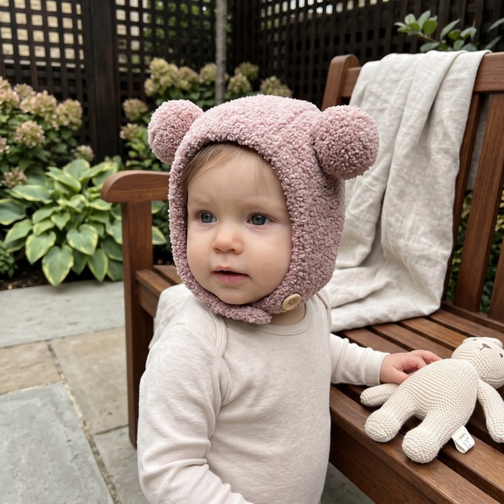 Lilo Pom Pom Beanie - Dusty Mauve