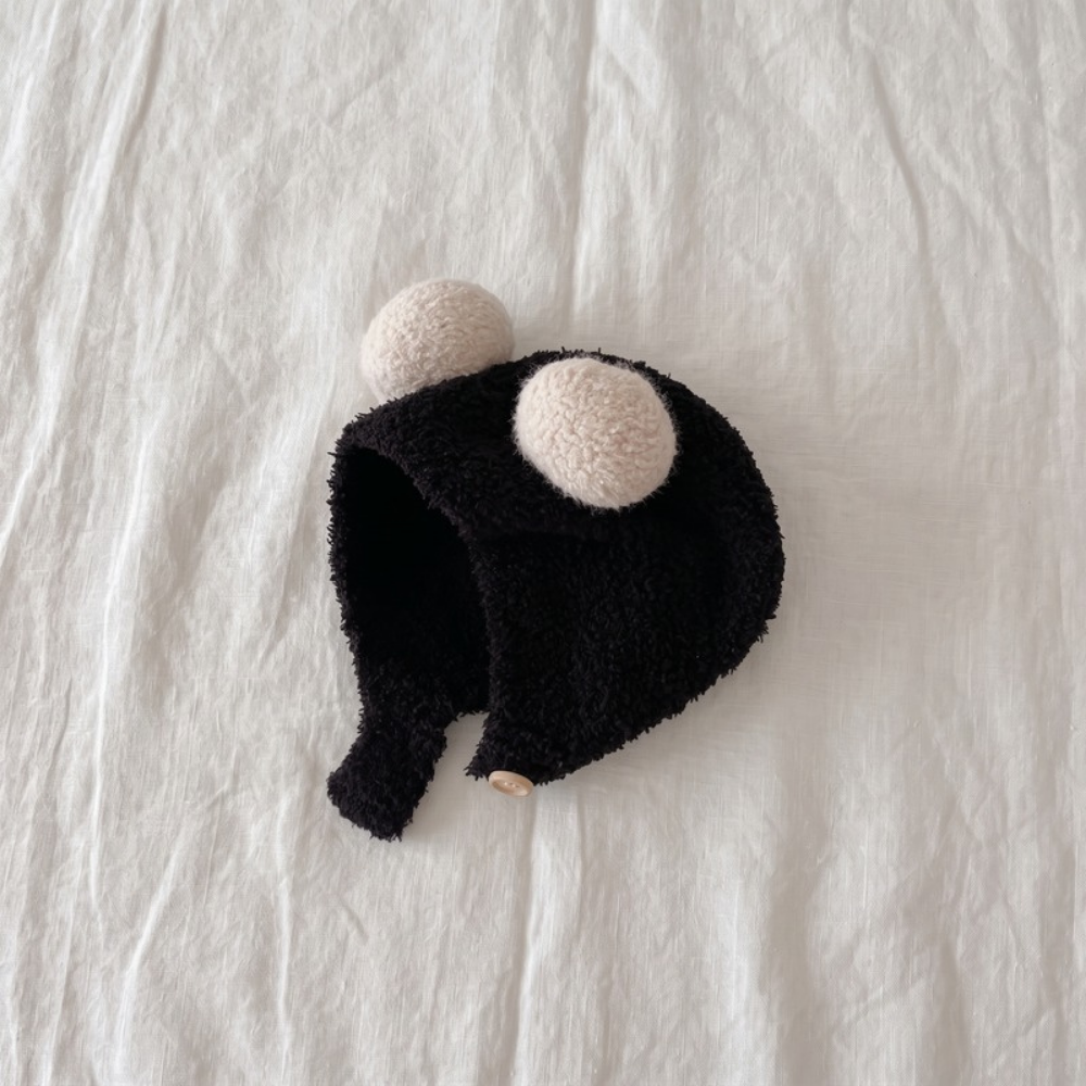 Lilo Pom Pom Beanie - Black