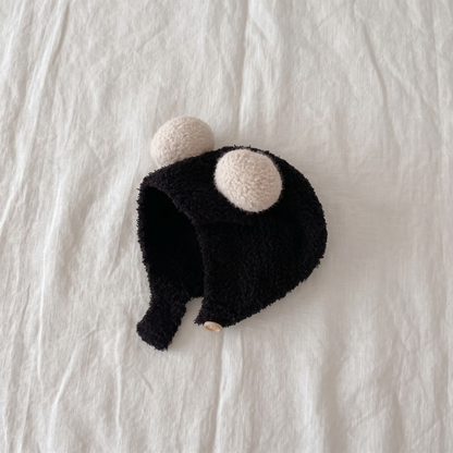 Lilo Pom Pom Beanie - Black