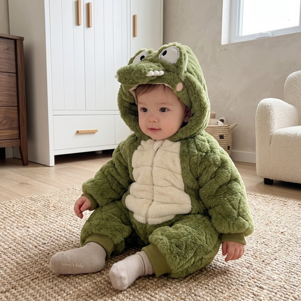 Lilo Baby Dinosaur Fleece Romper