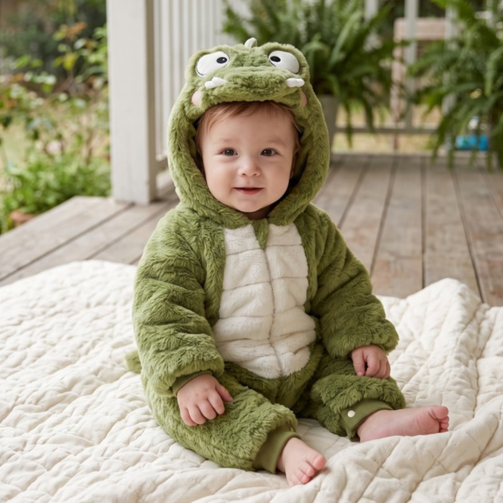 Lilo Baby Dinosaur Fleece Romper