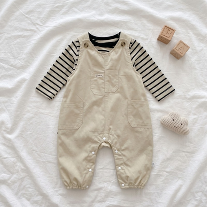 Lilo Baby Dungaree Two Piece Set - Stripe