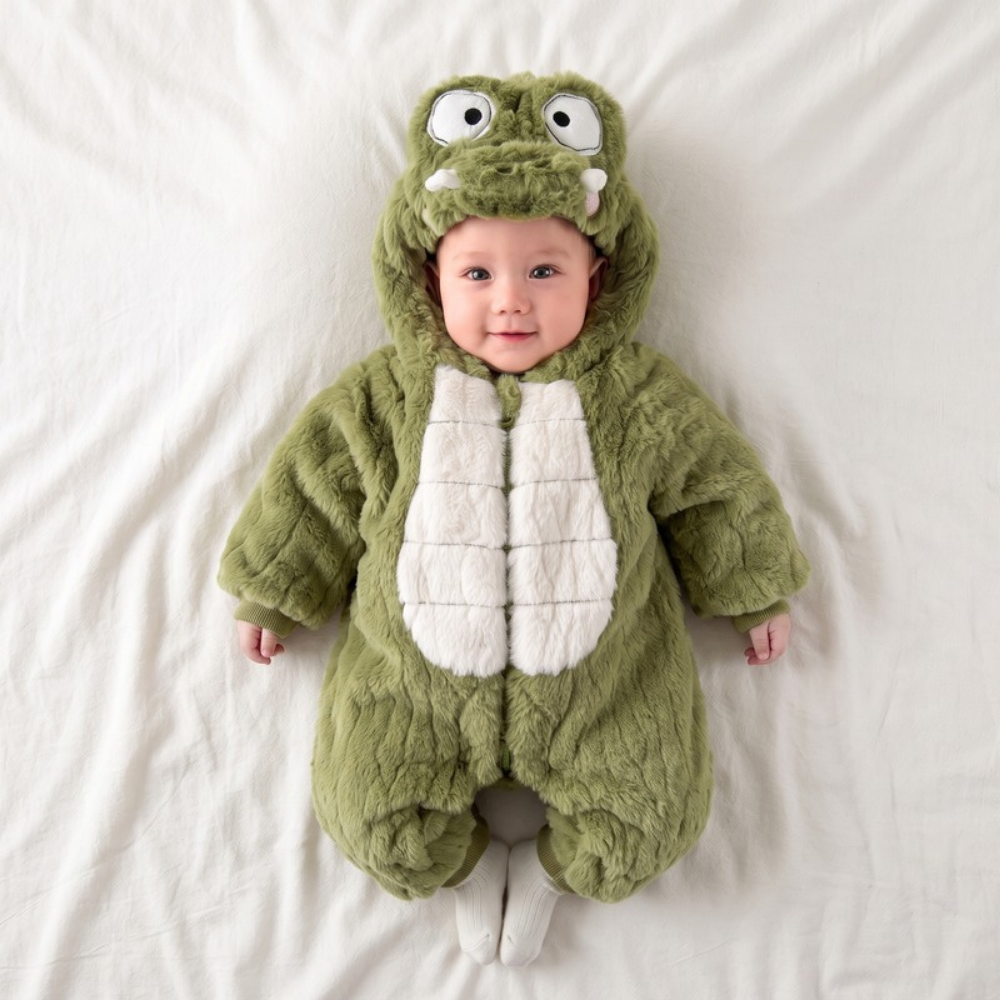 Lilo Baby Dinosaur Fleece Romper