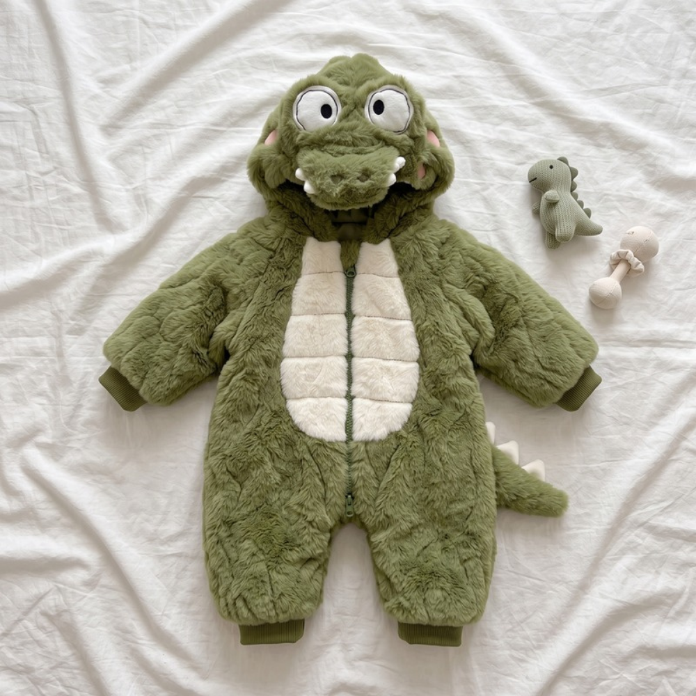 Lilo Baby Dinosaur Fleece Romper