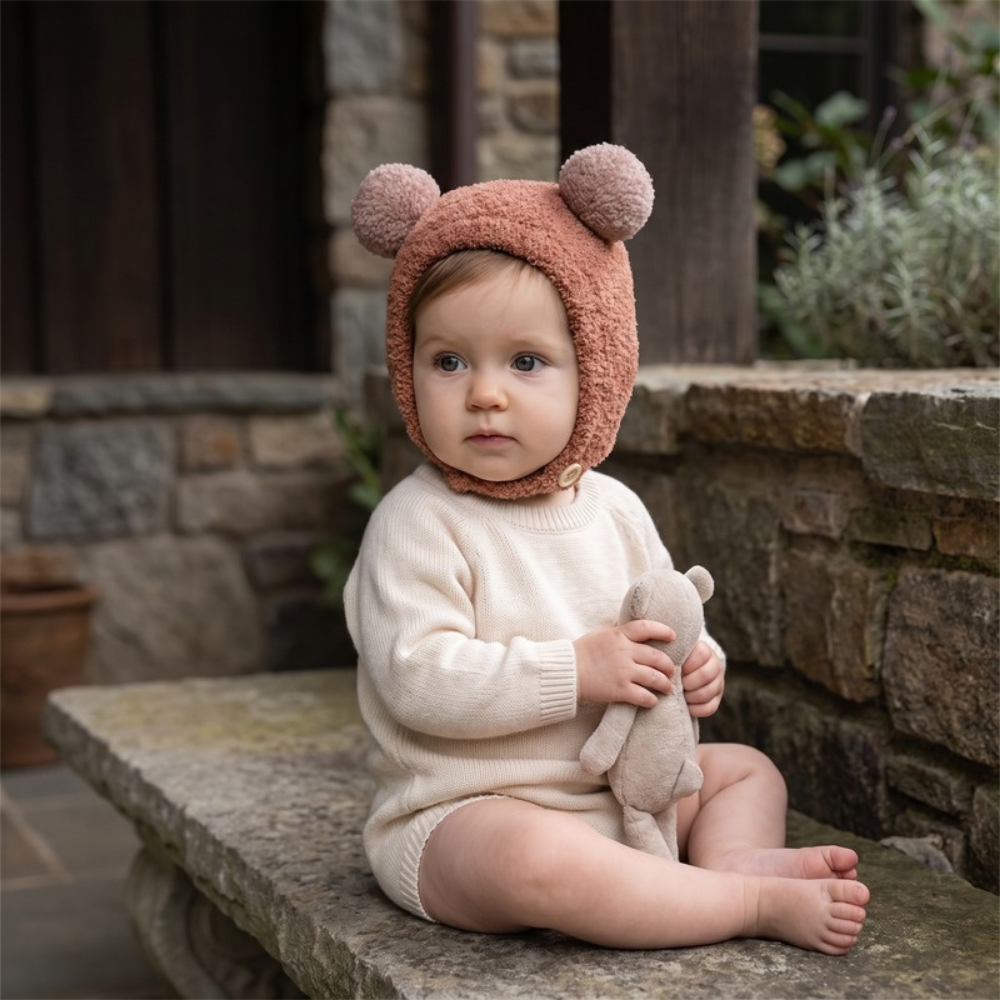 Lilo Pom Pom Beanie - Terracotta