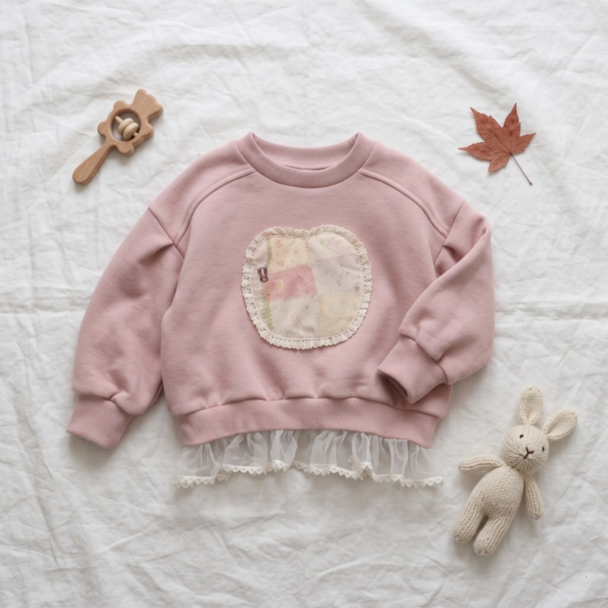 Lilo Fleece Sweatshirt and Pants Set - Pink