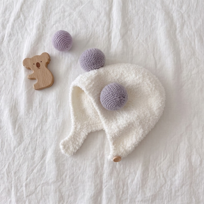 Lilo Pom Pom Beanie - Milk White