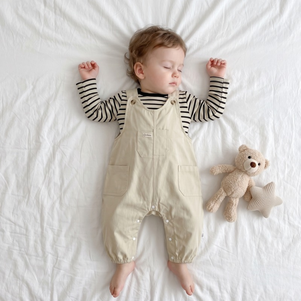 Lilo Baby Dungaree Two Piece Set - Stripe