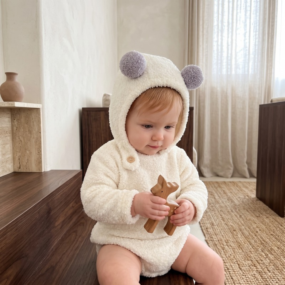 Lilo Pom Pom Beanie - Milk White