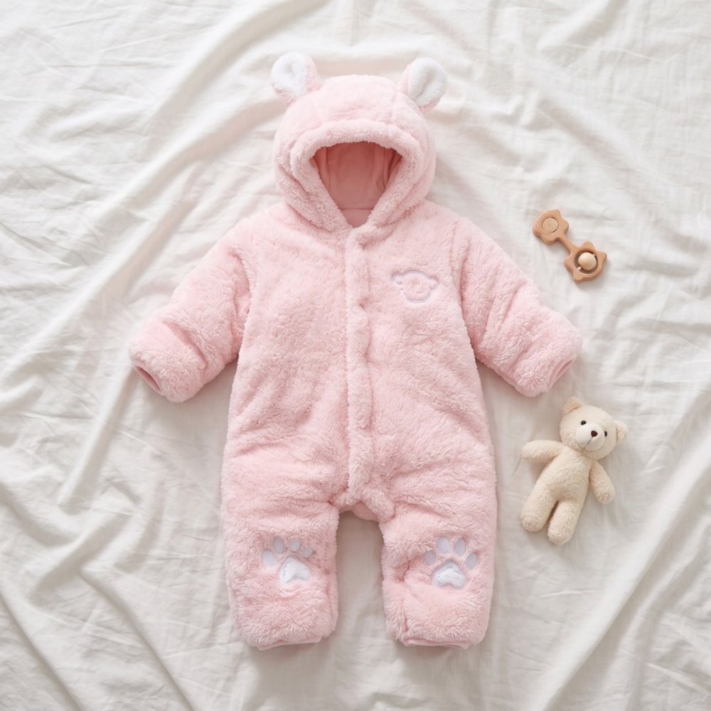 Lilo Teddy Bear Plush Romper - Pink