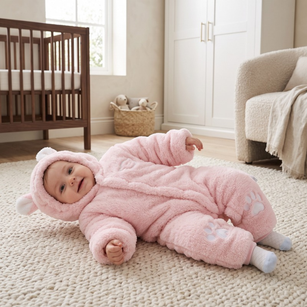 Lilo Teddy Bear Plush Romper - Pink