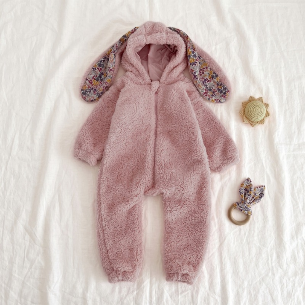 Lilo Plush Bunny Romper - Pink