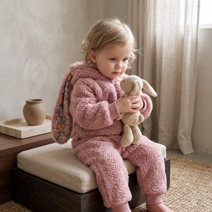 Lilo Plush Bunny Romper - Pink