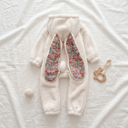 Lilo Plush Bunny Romper - White