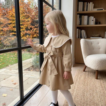 Lilo Khaki Belted Trench Coat