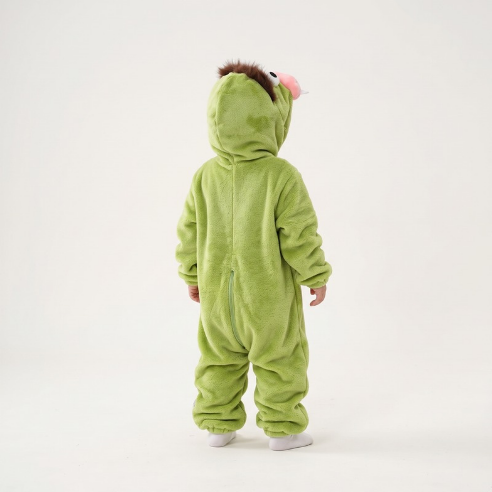 Lilo Monster Hooded Onesie - Green Monster