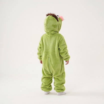 Lilo Monster Hooded Onesie - Green Monster