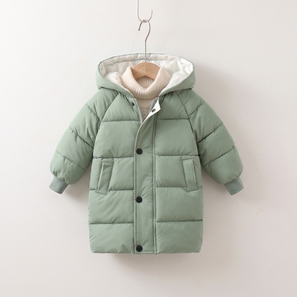 Lilo Kids Longline Padded Coat - Sage Green