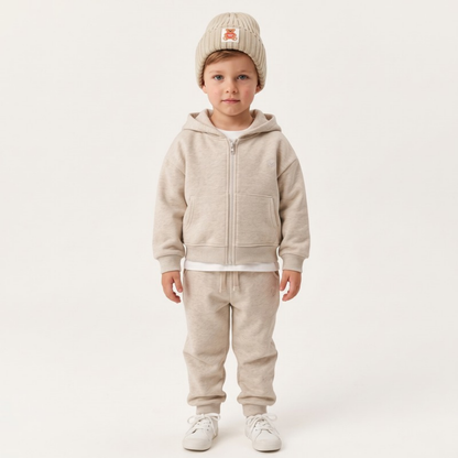 Lilo Hooded Zip Tracksuit Set - Khaki