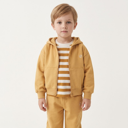 Lilo Hooded Zip Tracksuit Set - Yellow