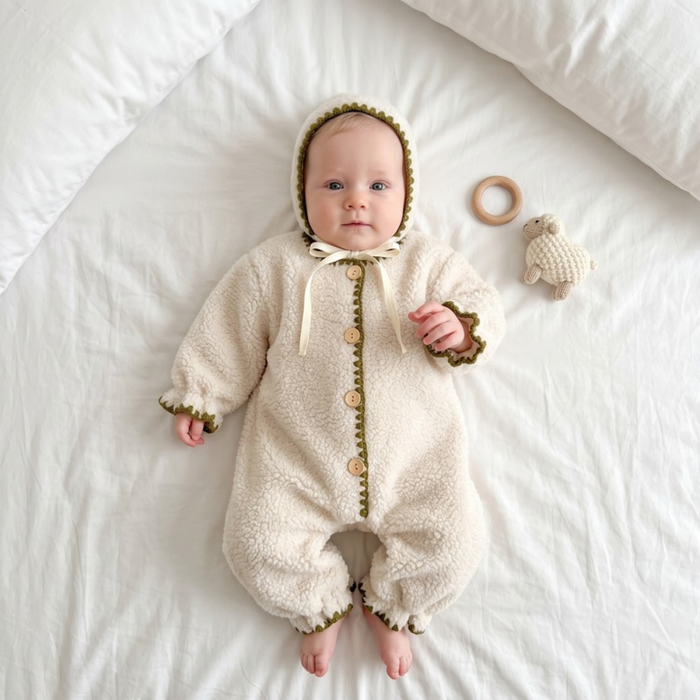 Lilo Velvet Romper - White