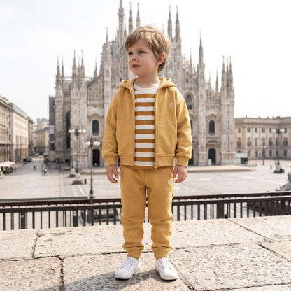 Lilo Hooded Zip Tracksuit Set - Yellow