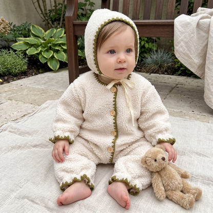 Lilo Velvet Romper - White