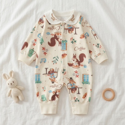 Lilo Cotton Kimono Romper - Squirrel Cafe